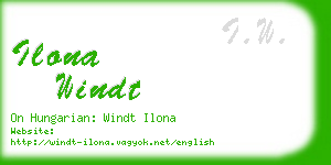 ilona windt business card